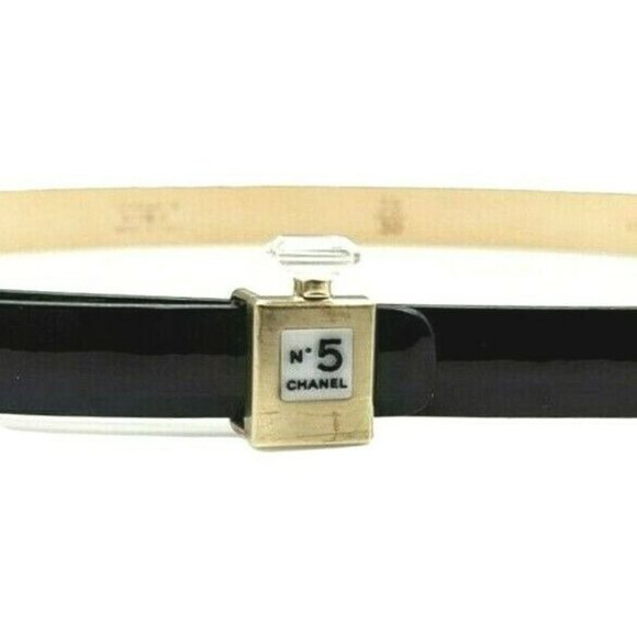 CHANEL - B12 A Slim Black Belt - Perfume No.5 Bottle Buckle - 75 / 30 main image 6